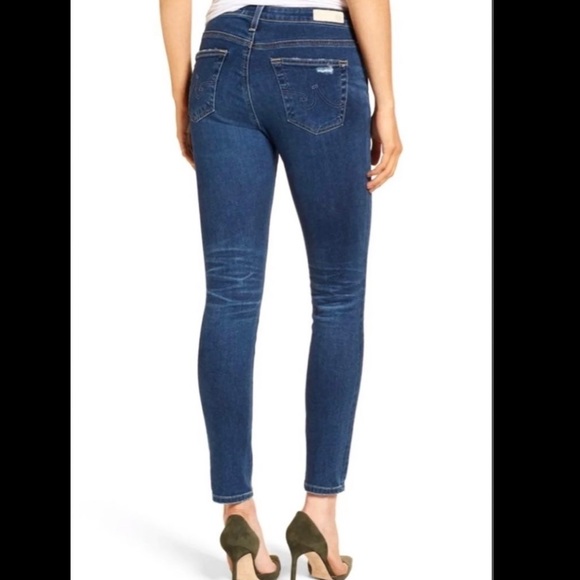 AG ADRIANO GOLDSCHMEID SUPER SKINNY LEGGING DISTRESSED ANKLE JEANS Sz28R - Picture 5 of 13